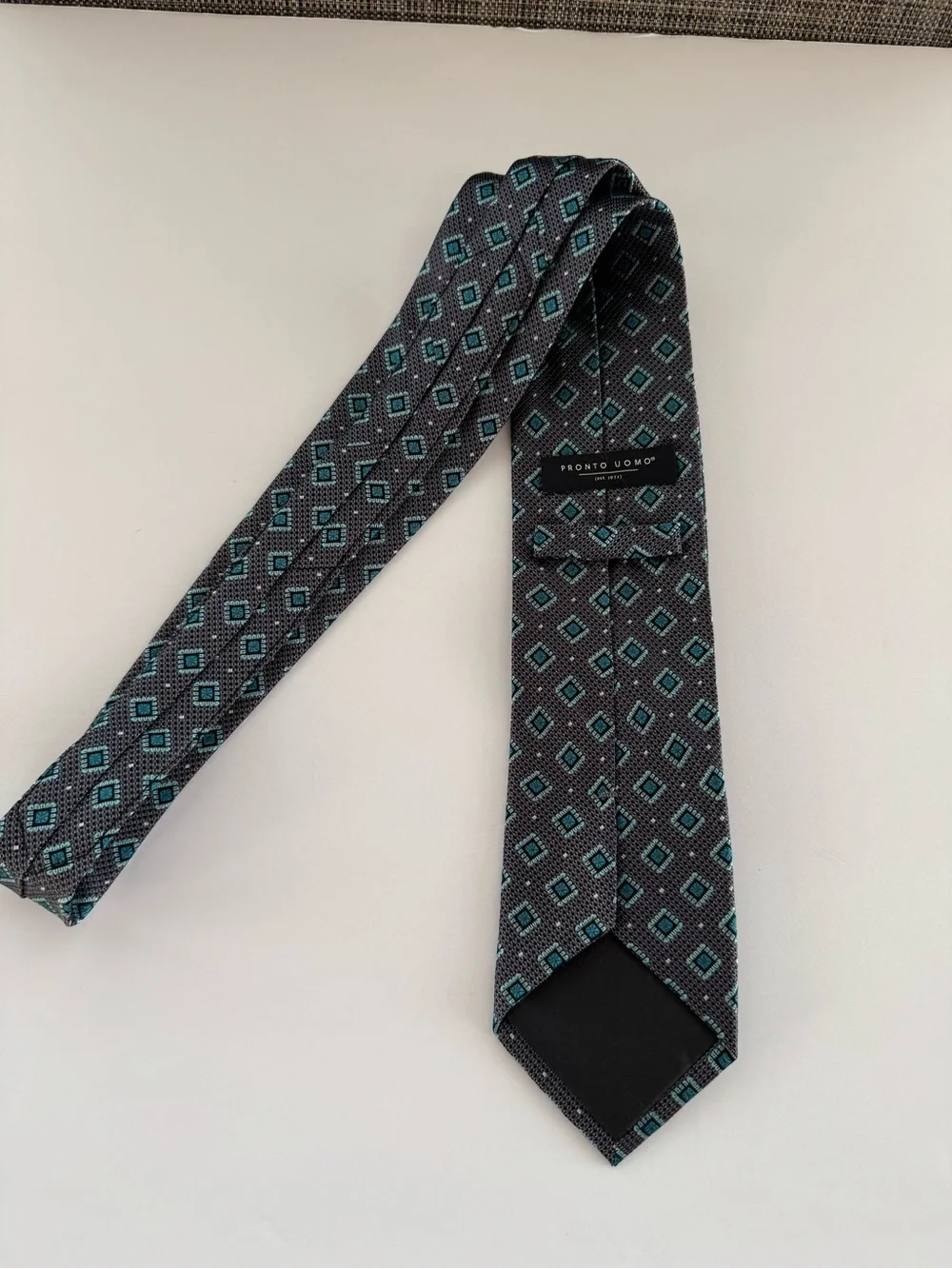 Pronto uomo Mens Silk Neck Tie
